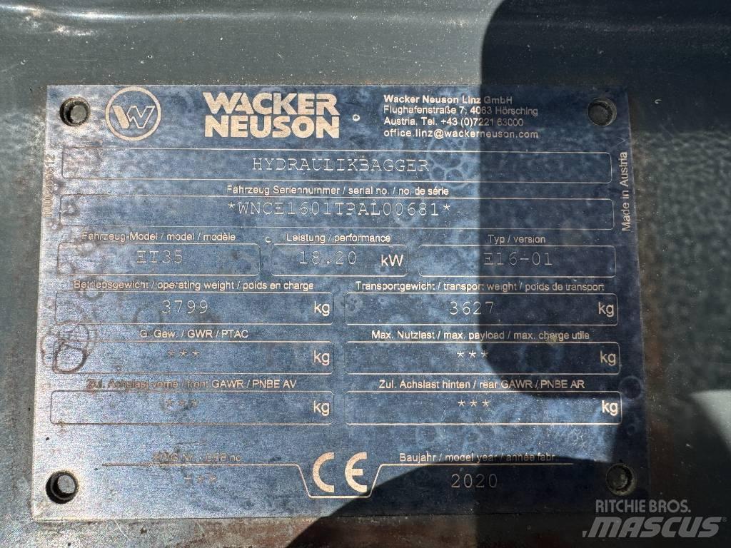 Wacker Neuson ET35 Lánctalpas kotrók