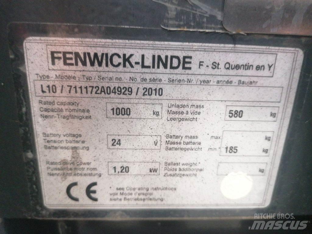Linde L10 Gyalogkíséretű targonca