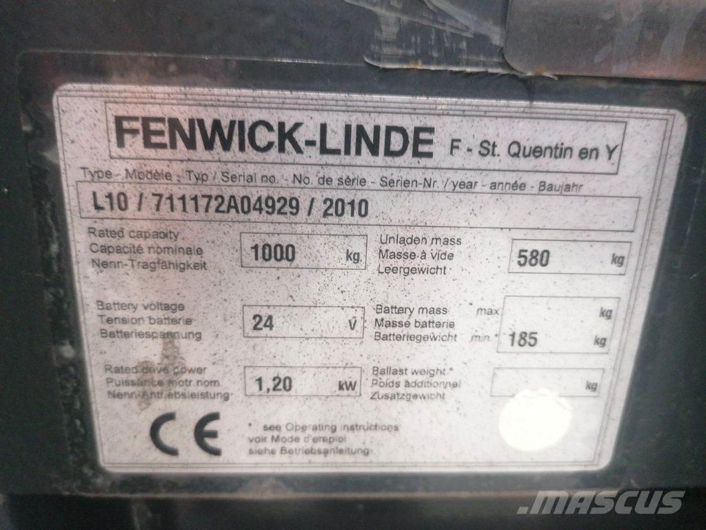 Linde L10 Gyalogkíséretű targonca