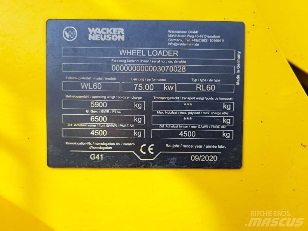 Wacker Neuson WL60 Gumikerekes homlokrakodók