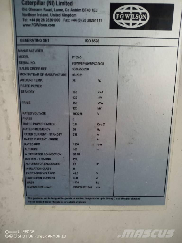 FG Wilson P 65-5 Dízel áramfejlesztők