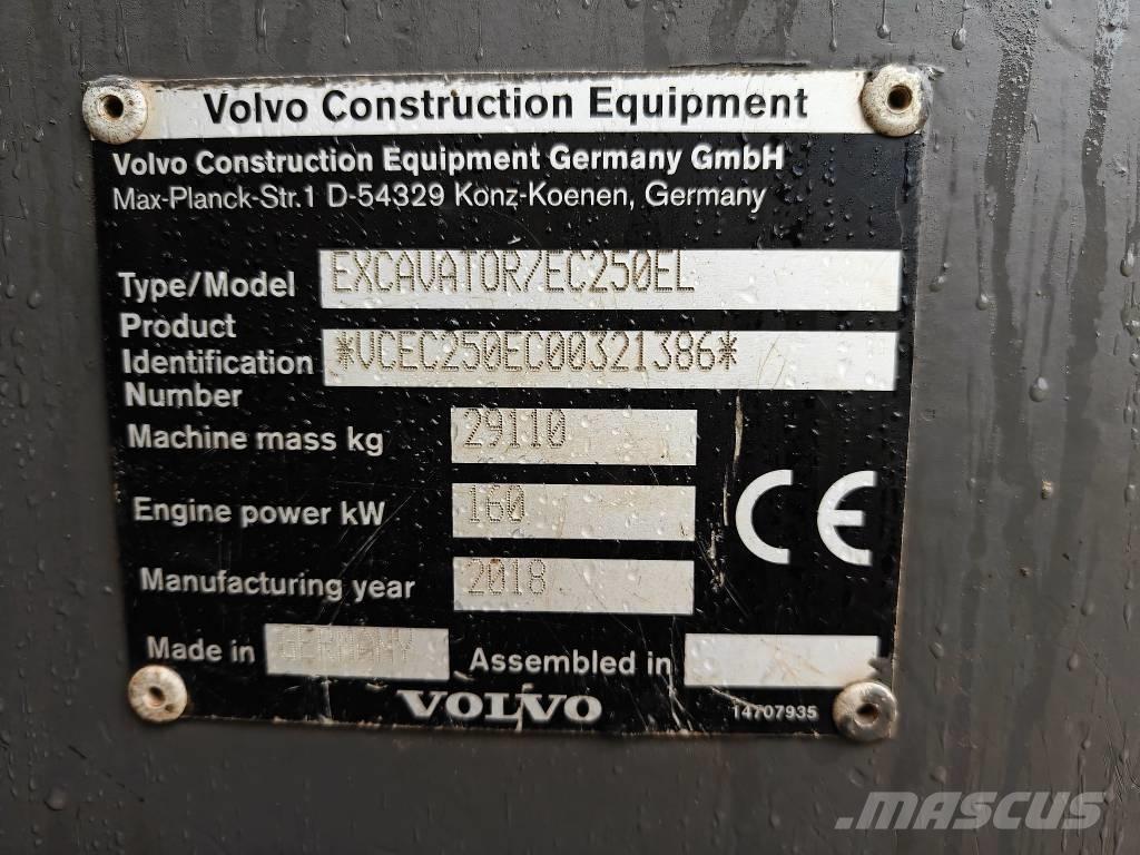 Volvo EC 250 EL Lánctalpas kotrók