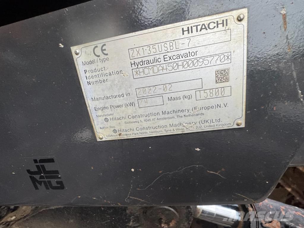 Hitachi ZX 135 US-7 Lánctalpas kotrók