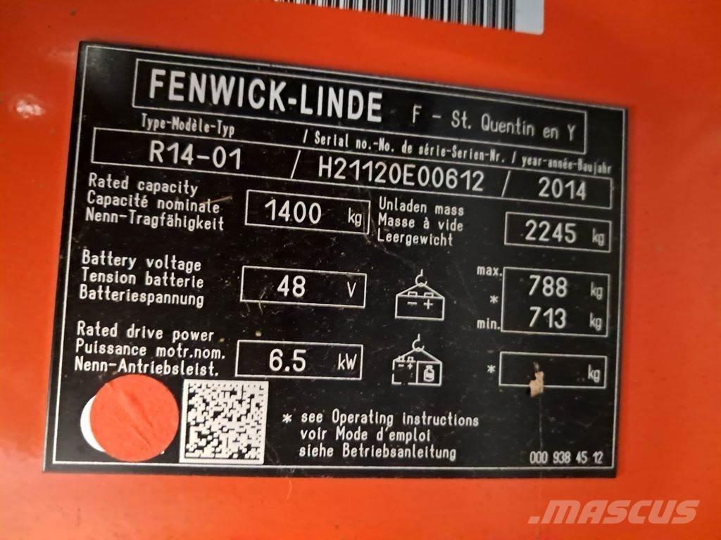 Linde R14-01 Tolóoszlopos targonca