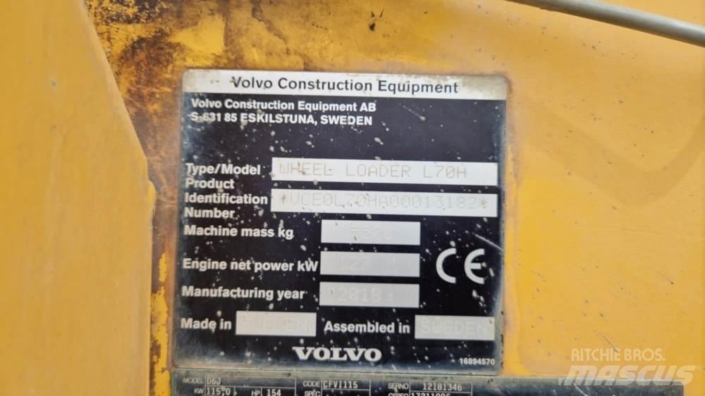 Volvo L70H Gumikerekes homlokrakodók