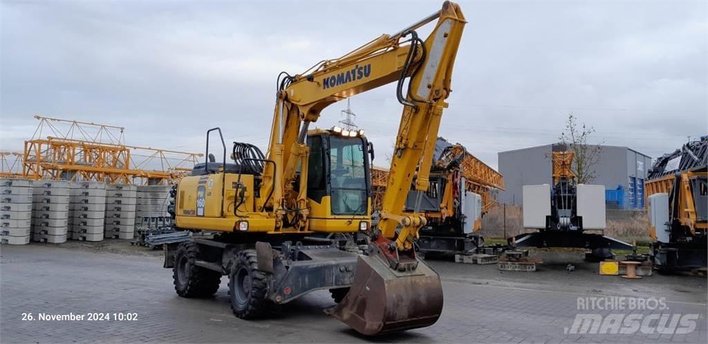 Komatsu PW160-7E0 Gumikerekes kotrók