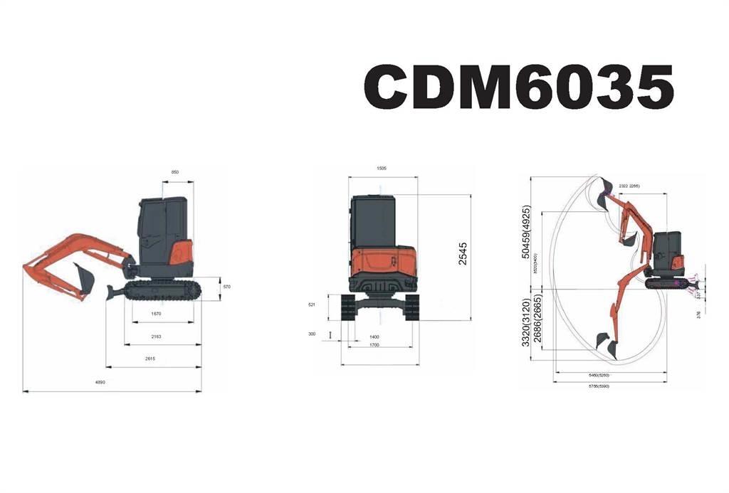 Lonking CDM6035 Mini kotrók < 7t