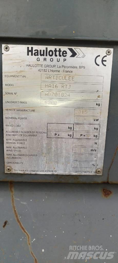 Haulotte HA 16 RTJ Karos emelők