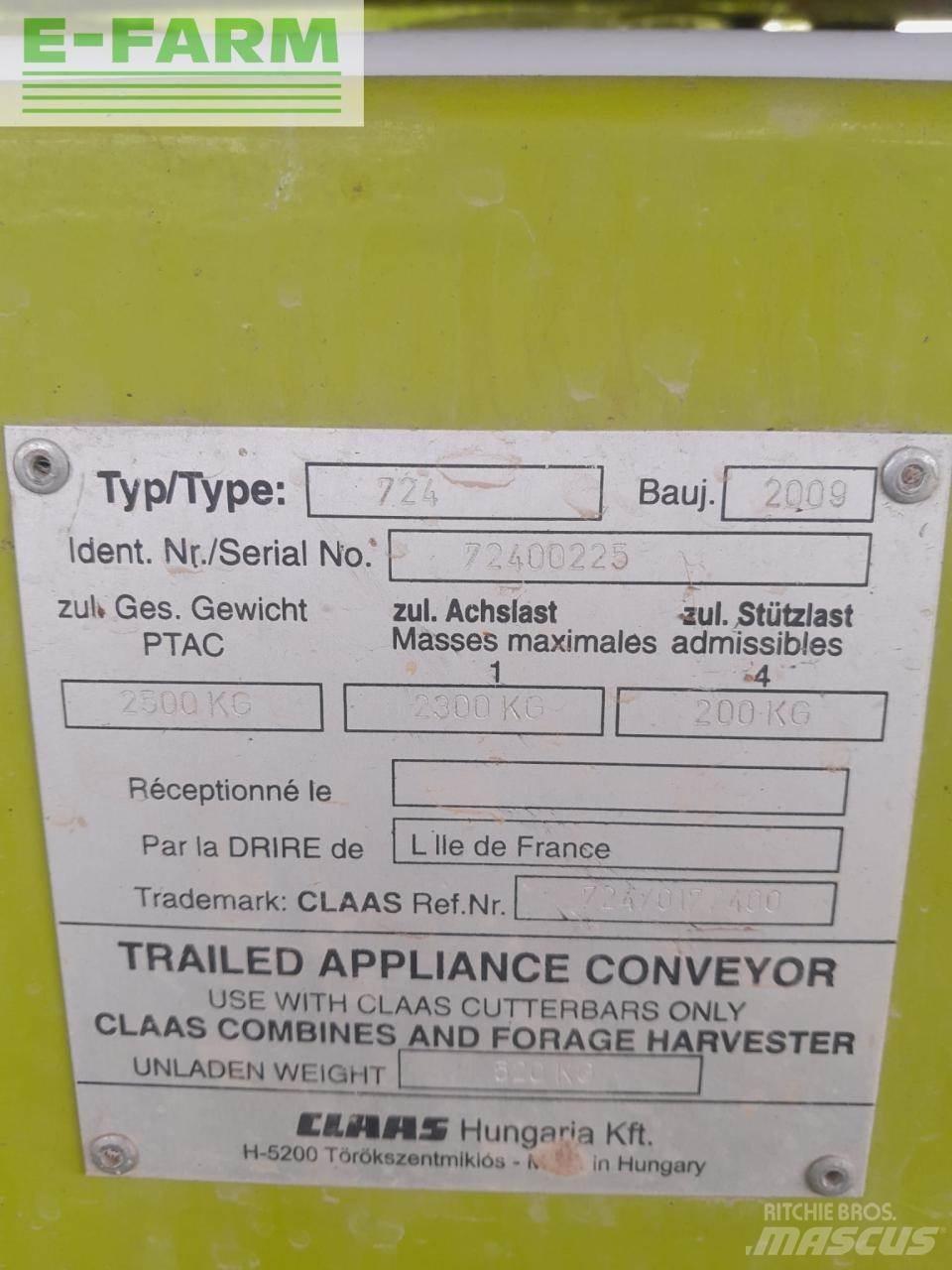 CLAAS SW C 430 Kombájn tartozékok
