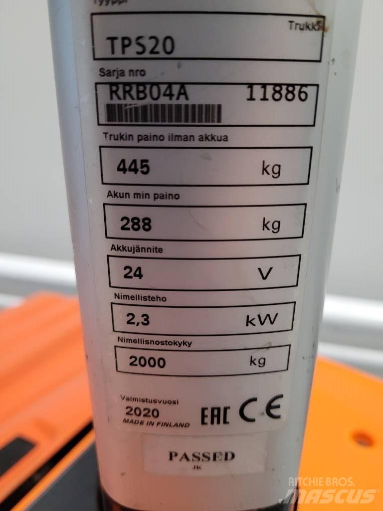 Rocla TPS20 Vezetőállásos alacsony emelőkocsi