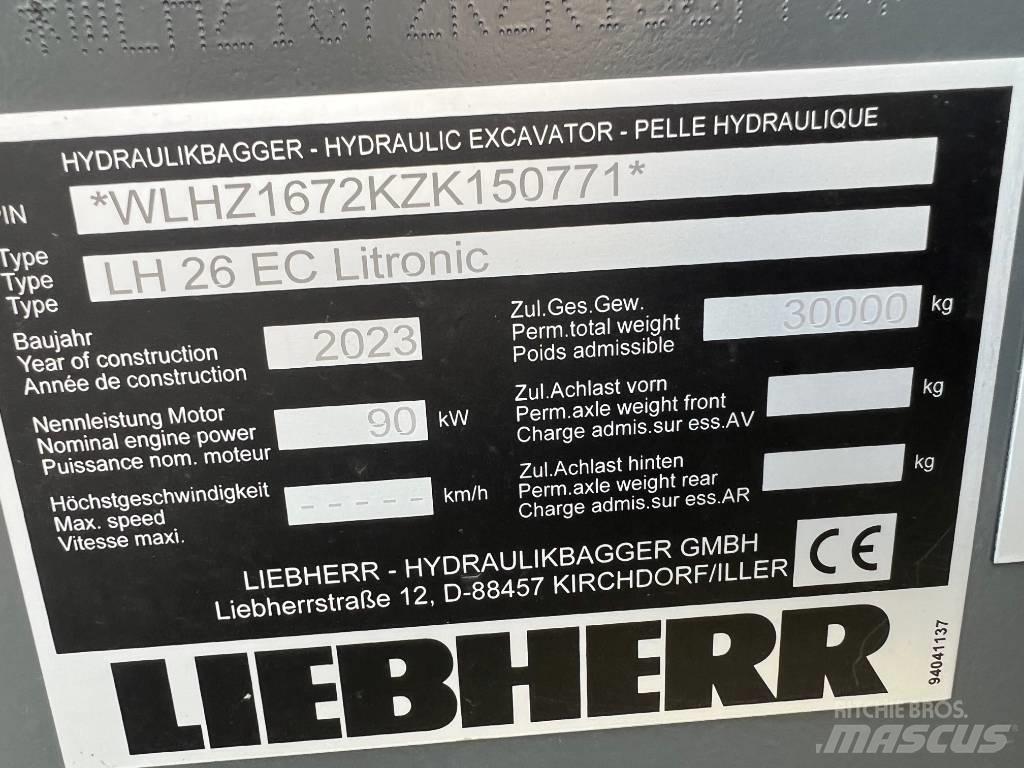 Liebherr LH26 EC Lánctalpas kotrók
