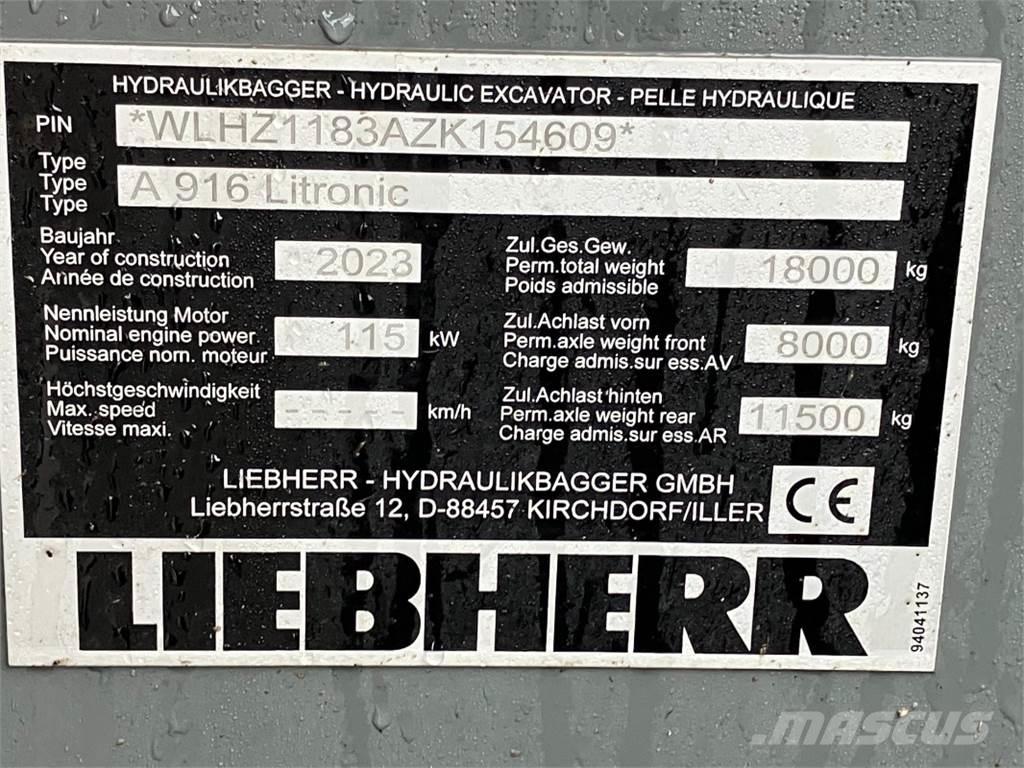 Liebherr A916 Gumikerekes kotrók