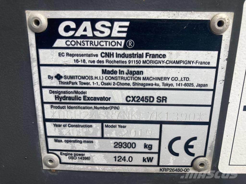 CASE CX 245 D SR LC Lánctalpas kotrók