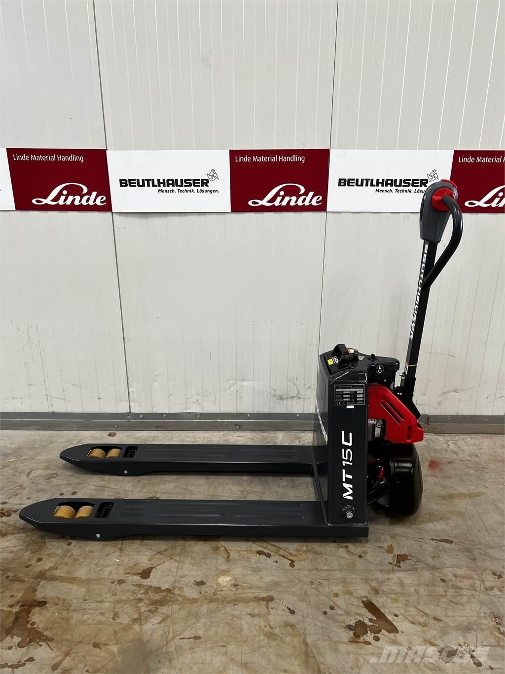 Linde MT15C Gyalogkíséretű targonca