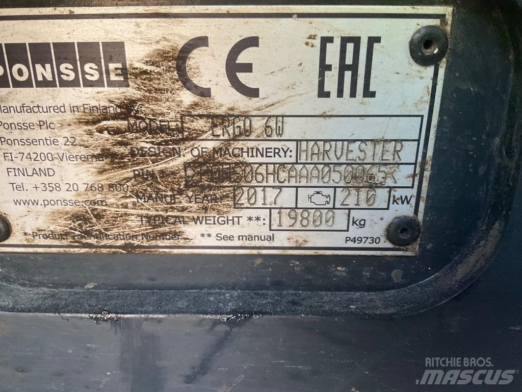 Ponsse ERGO 6W Betakarítók