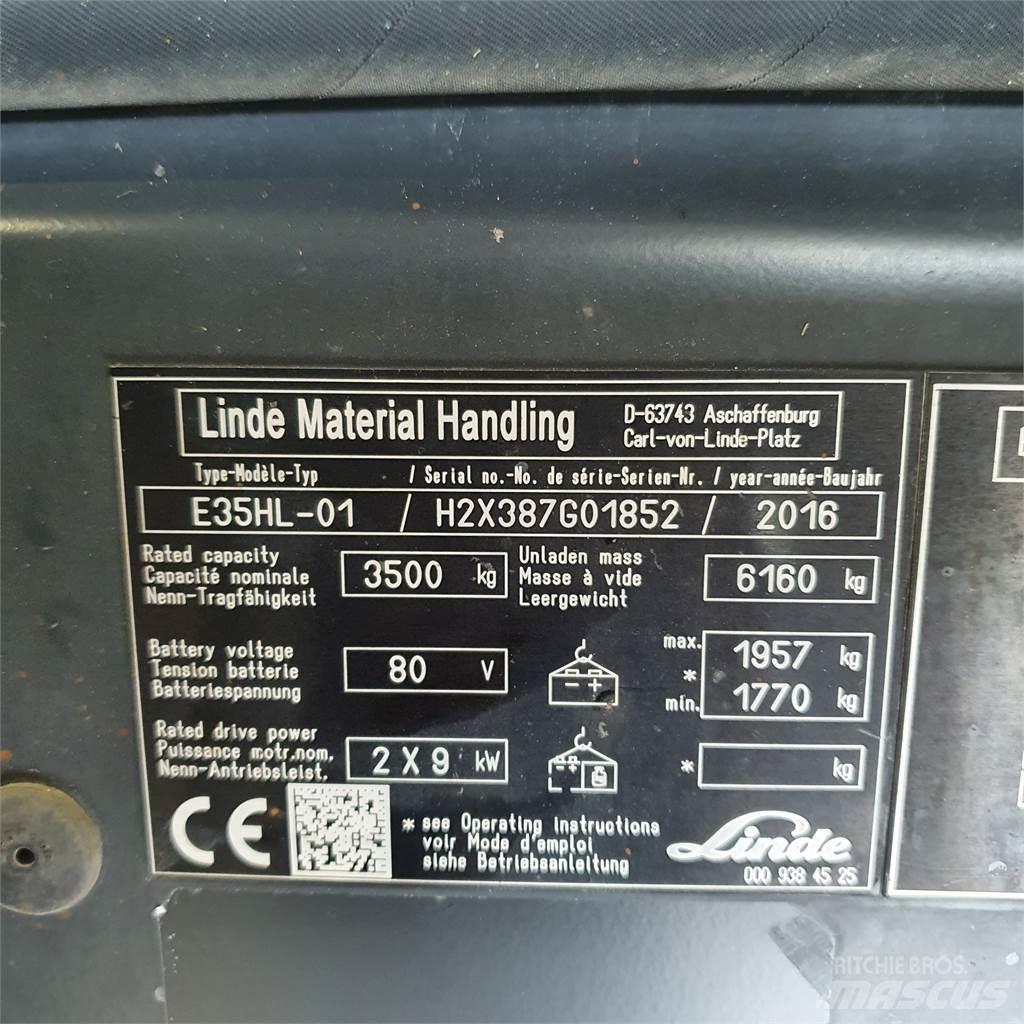 Linde E35HL Elektromos targoncák