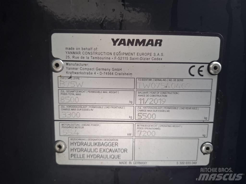 Yanmar B 75 W Gumikerekes kotrók