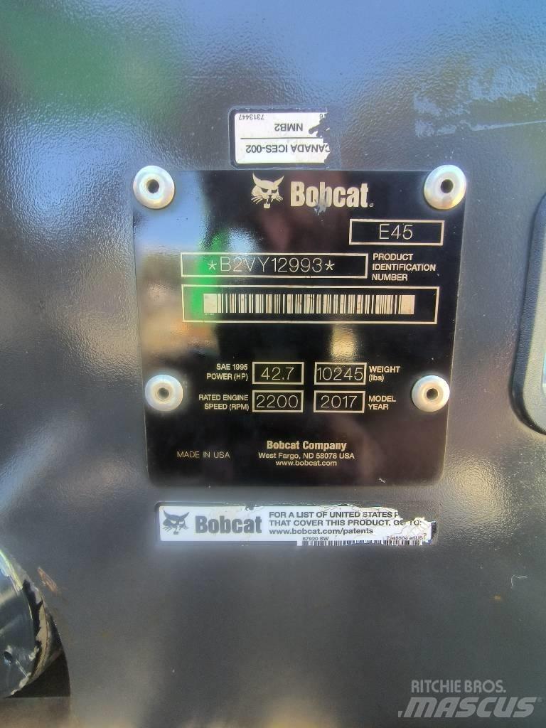 Bobcat E 45 Mini kotrók < 7t
