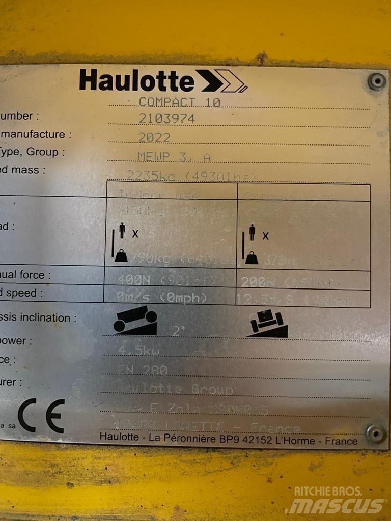 Haulotte Compact 10 Ollós emelők