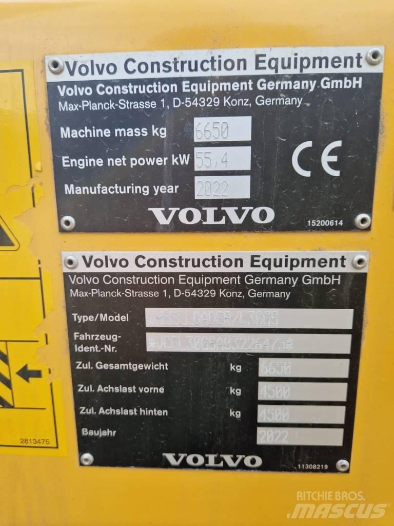 Volvo L 30 G Gumikerekes homlokrakodók