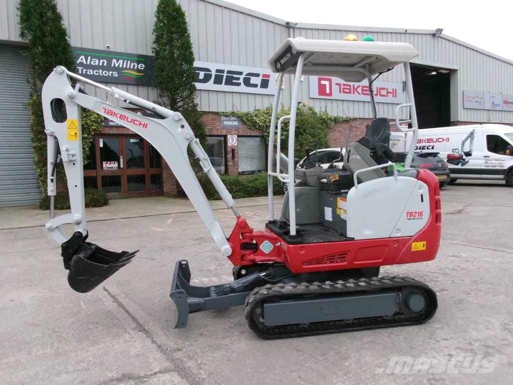 Takeuchi TB 216 Mini kotrók < 7t