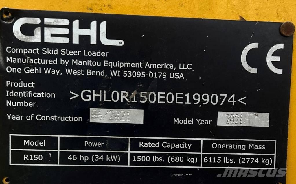 Gehl R150 Mini homlokrakodók
