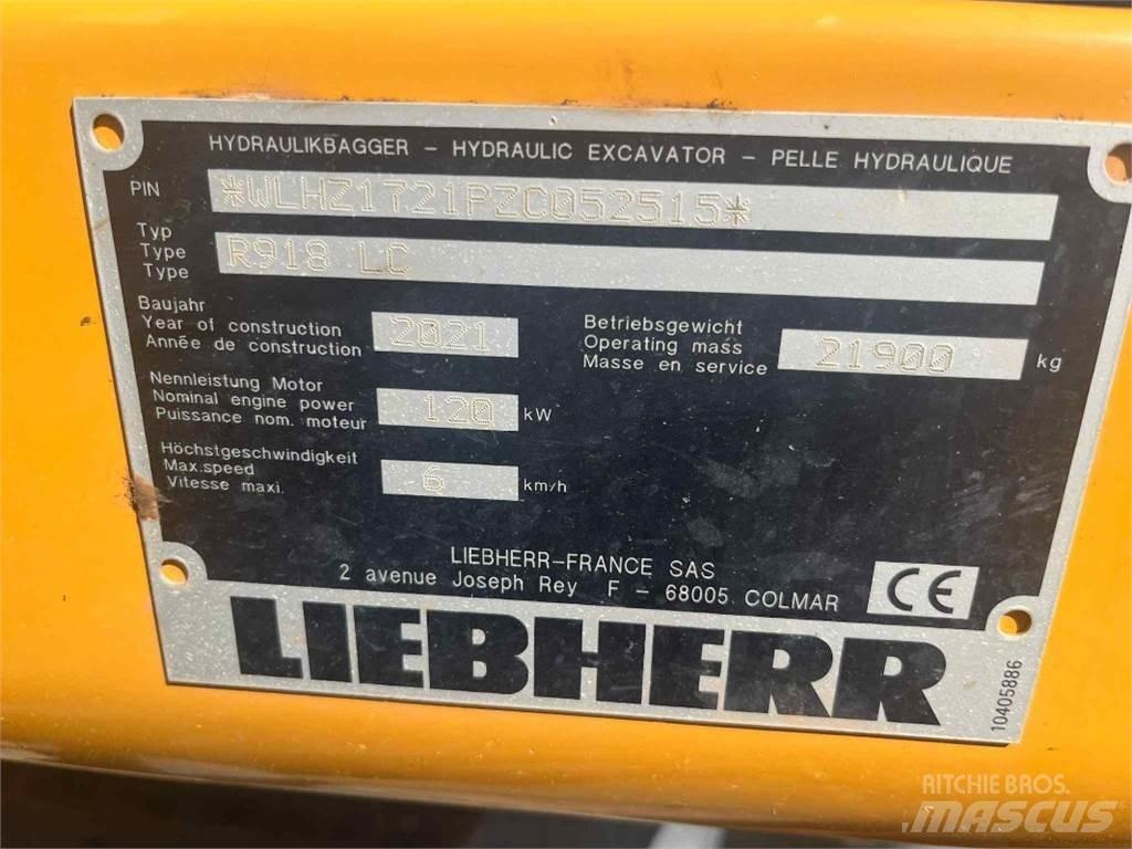 Liebherr R918 Lánctalpas kotrók