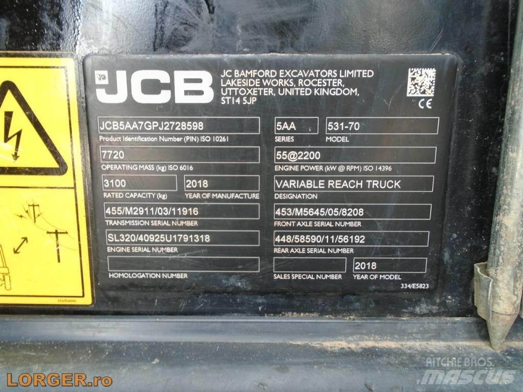 JCB 531-70 Teleszkópos mezőgazdasági rakodók