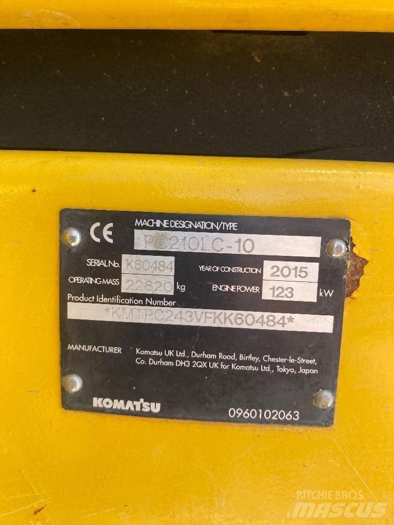 Komatsu PC 210 LC-10 Lánctalpas kotrók