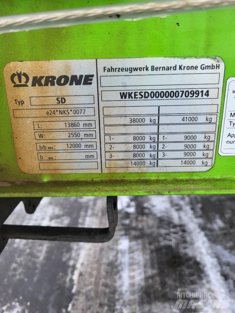 Krone SD Elhúzható ponyvás félpótkocsik