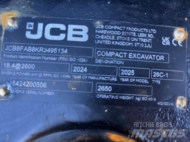 JCB 26C-1 Mini kotrók < 7t