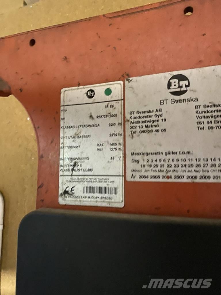 BT RR b 8 Tolóoszlopos targonca