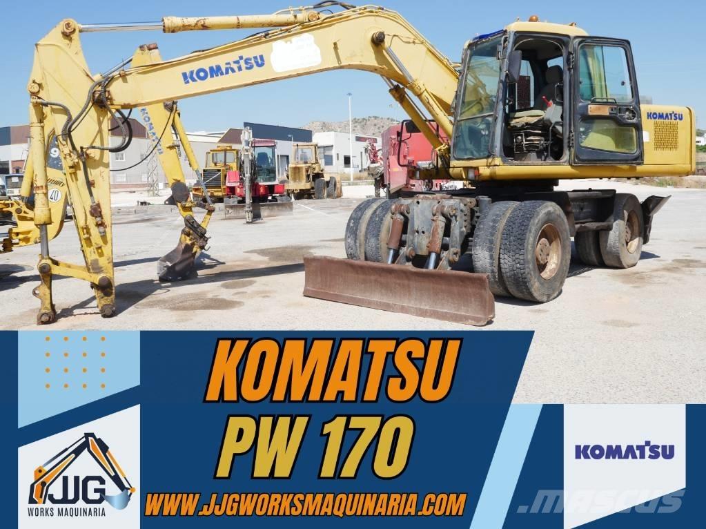 Komatsu PW 170 Gumikerekes kotrók
