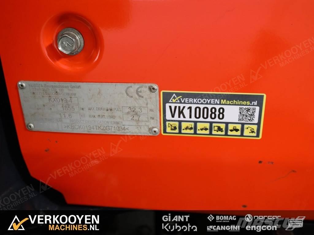 Kubota KX019-4 Mini kotrók < 7t