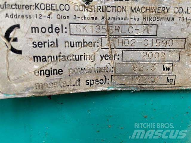 Kobelco SK 135 SR LC Lánctalpas kotrók