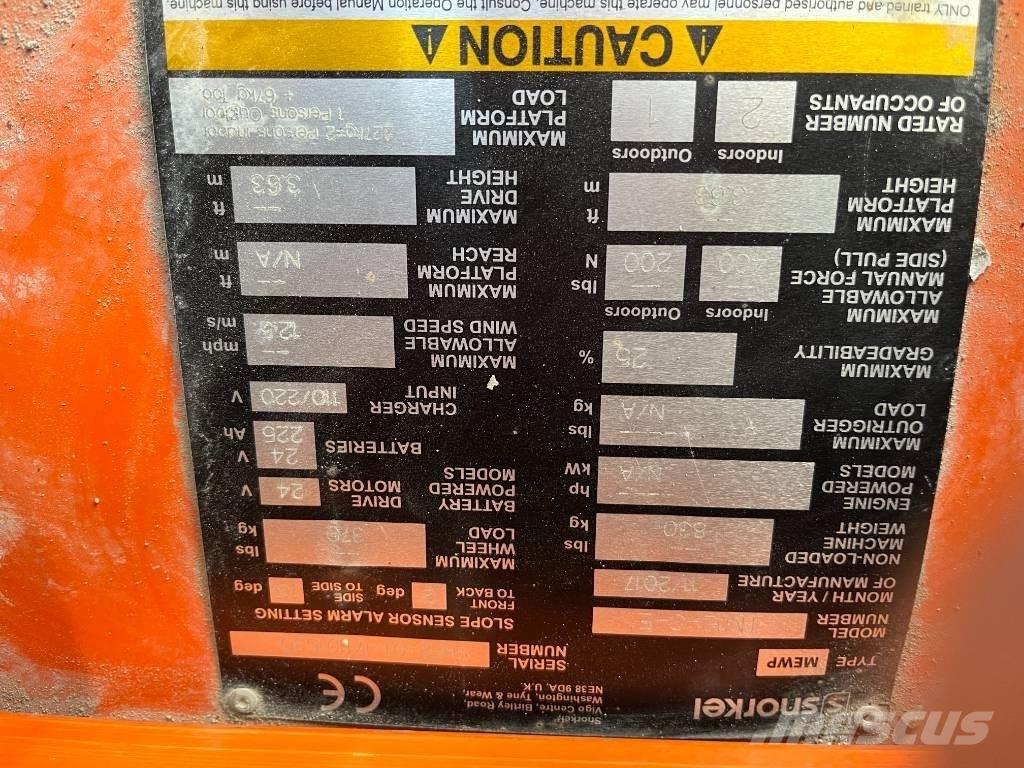 Snorkel TM 12 Személyemelők