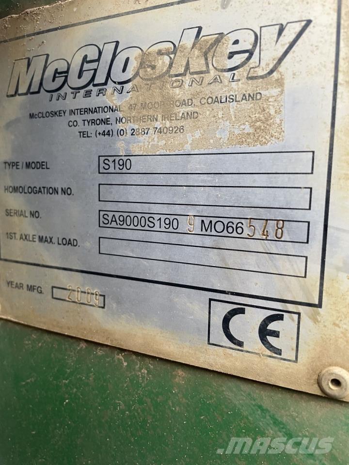 McCloskey S190 Kőfejtő és nyitott aknás fúrók