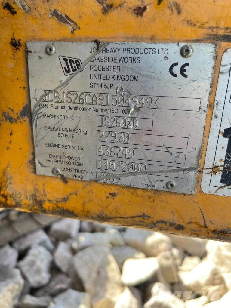 JCB JS 260 XD Tengelyek