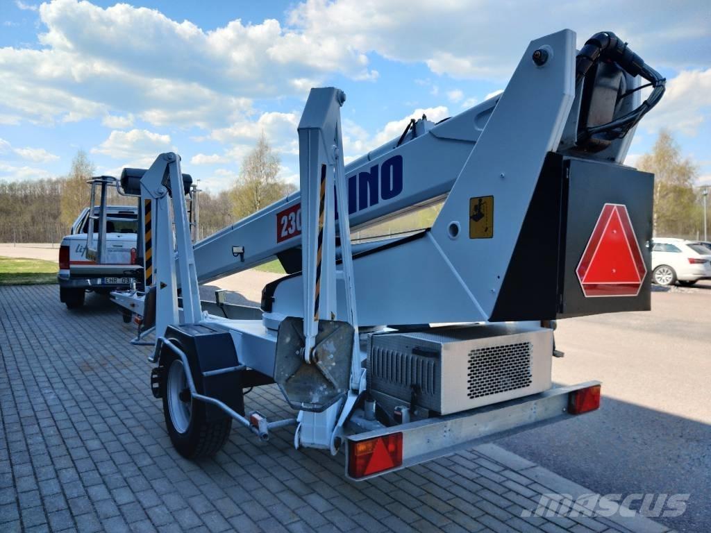 Dino 230 T Skylift Pótkocsira szerelt emelők és állványok
