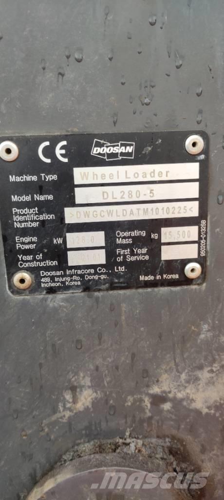 Doosan DL 280-5 Gumikerekes homlokrakodók