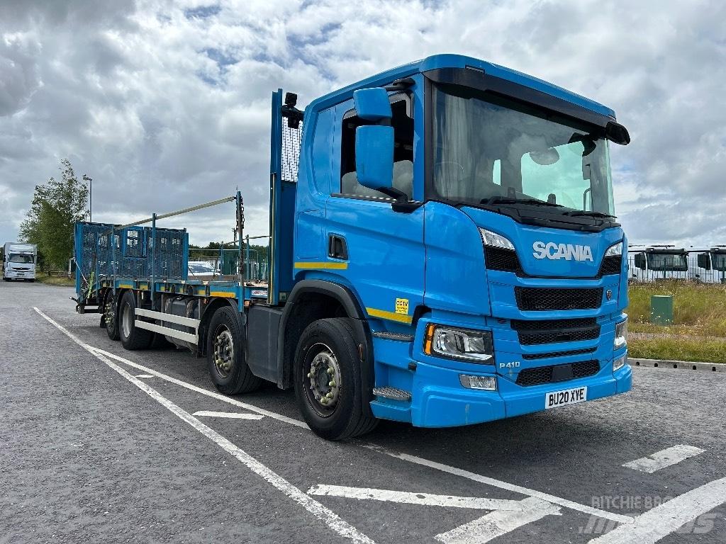 Scania P 410 Platós/Csörlős teherautók