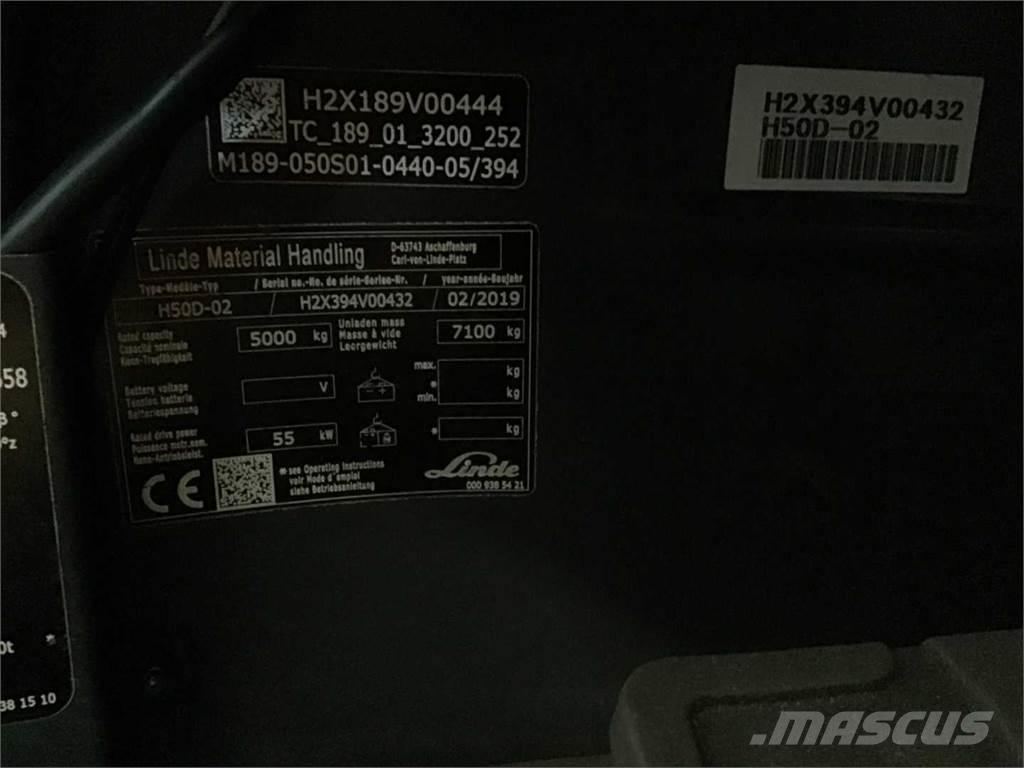 Linde H50D Dízel targoncák