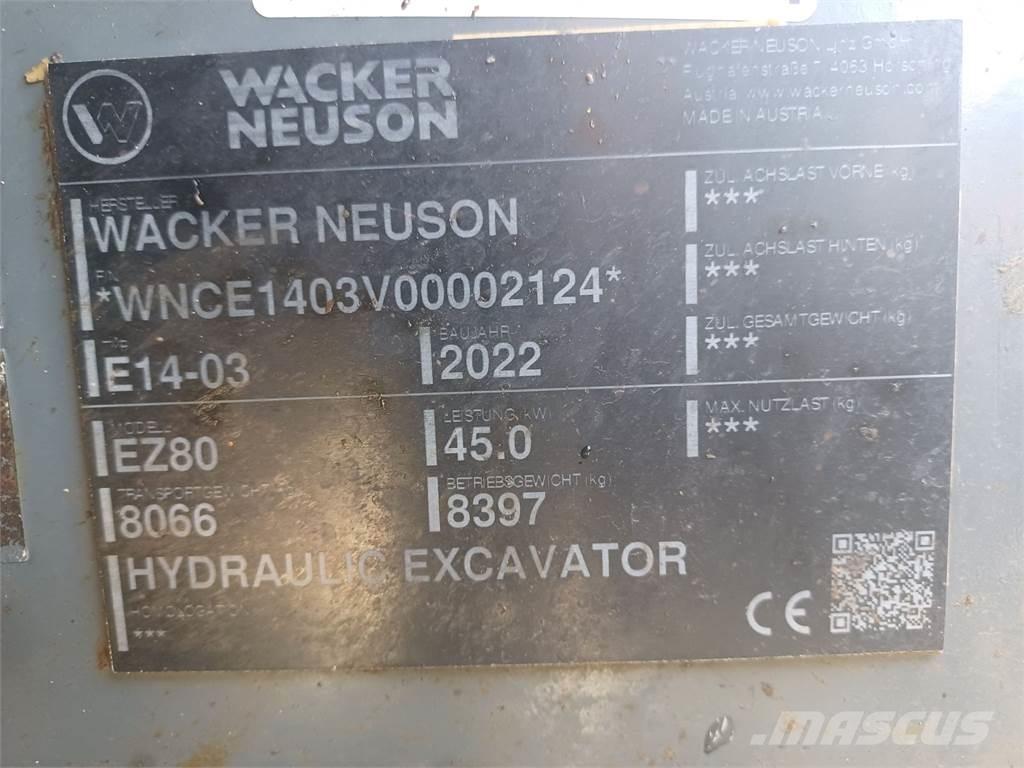 Wacker Neuson EZ80 Lánctalpas kotrók