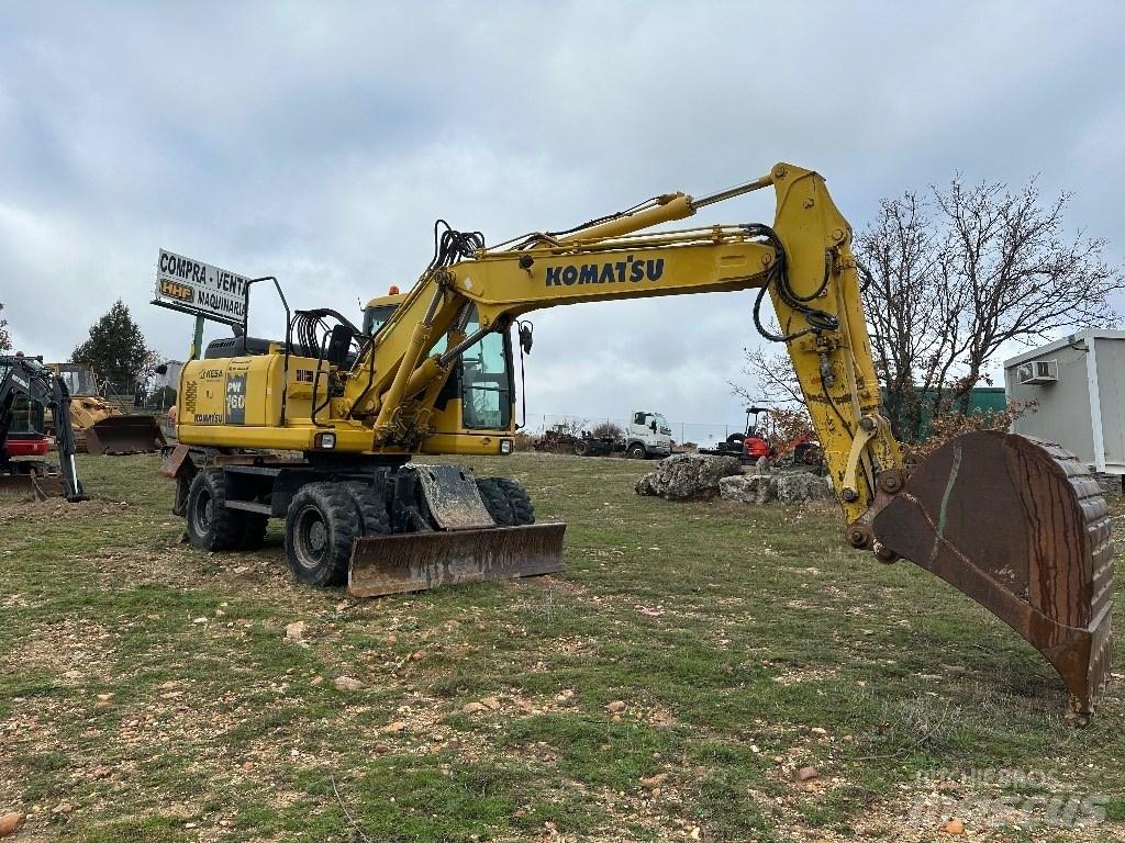Komatsu PW 160-7E0 Gumikerekes kotrók
