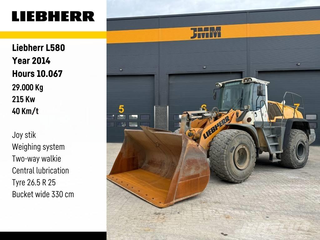 Liebherr L580 Gumikerekes homlokrakodók