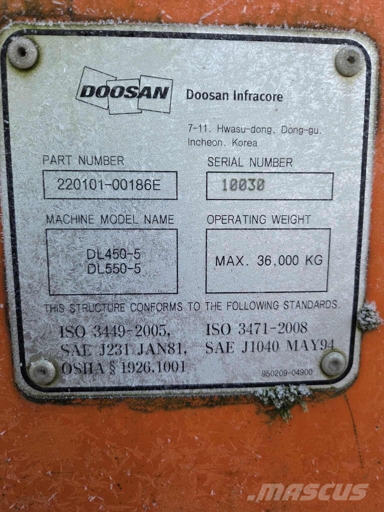 Doosan DL 450-5 Gumikerekes homlokrakodók