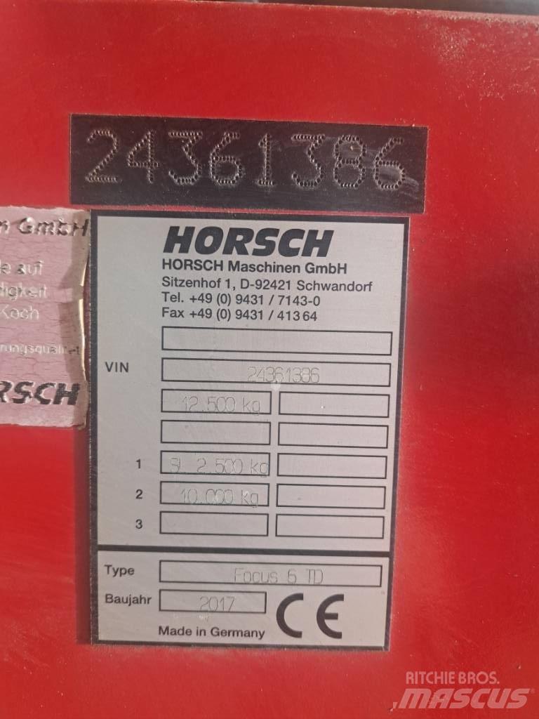 Horsch Focus 6 TD Sorvetőgép