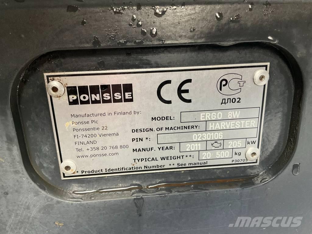 Ponsse ERGO 8W Betakarítók