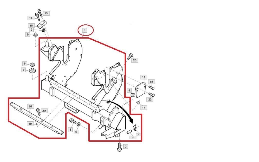 John Deere AXE10820 széna- és takarmánygép tartozékok