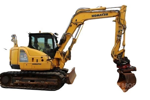Komatsu PC 118 MR-8 Gémek és dipperek